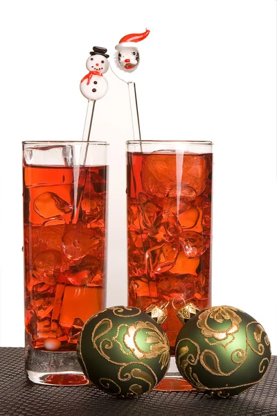 Cocktails met Kerstmis — Stockfoto