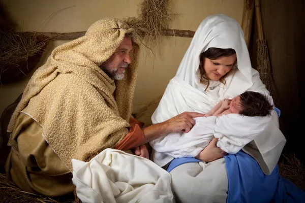 Familiennachstellung zu Weihnachten — Stockfoto