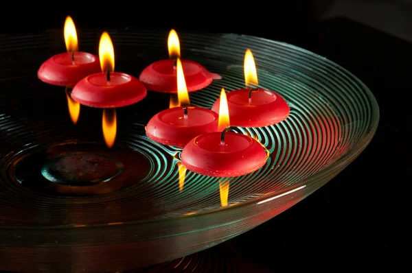 Floating candles — Stock Photo, Image