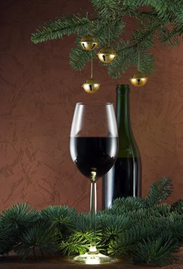 iyi şarap ve Noel çanları