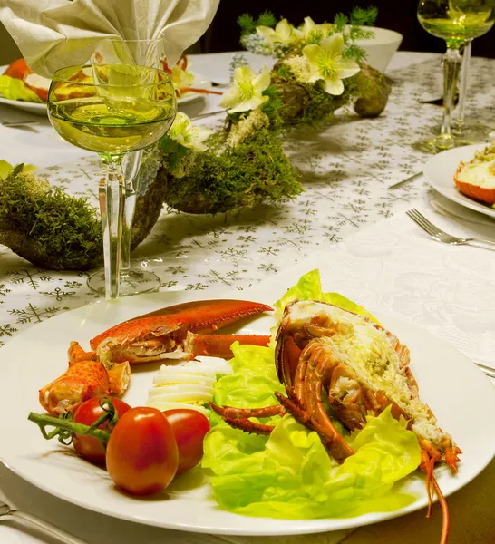 New Year with lobster — Stock Photo, Image