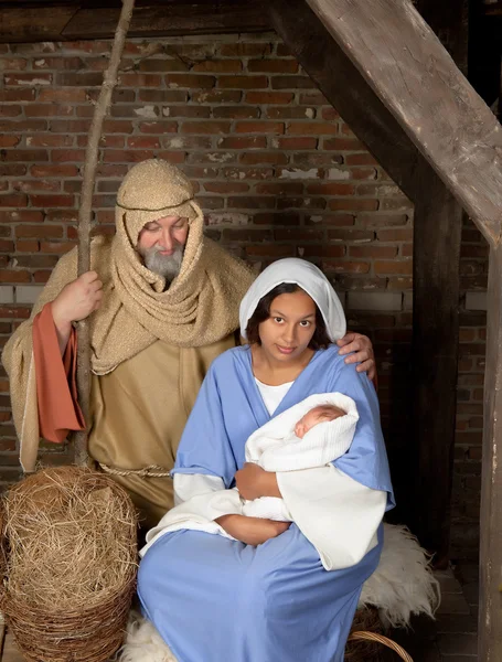 Weihnachtsfamilie — Stockfoto