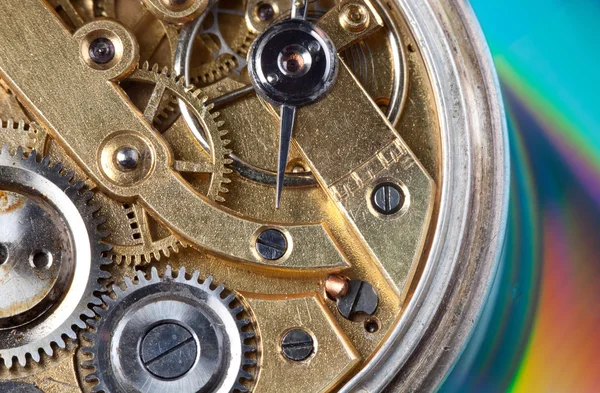 Inside an antique watch — Stock Photo, Image