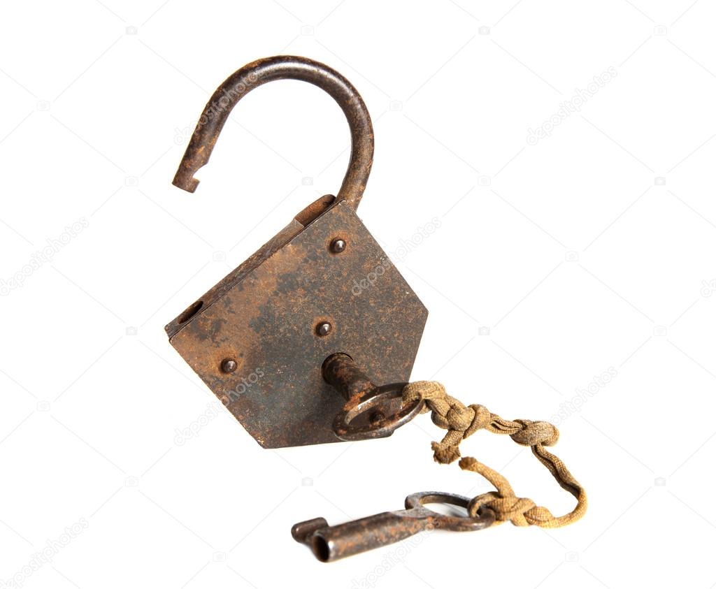 Two keys and a padlock