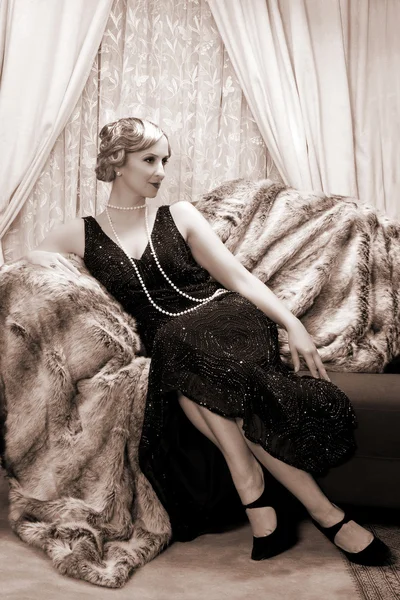 Twenties lady — Stock Photo, Image