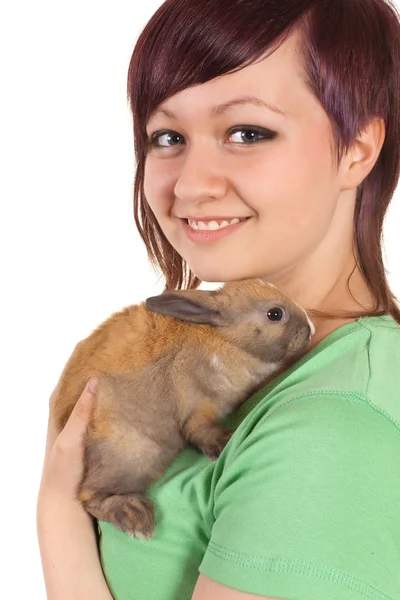 Adolescente animale domestico — Foto Stock