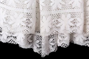 White lace priest surplice gown clipart