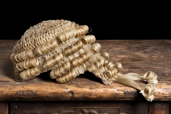 Genuine barrister's wig — Stock Photo, Image