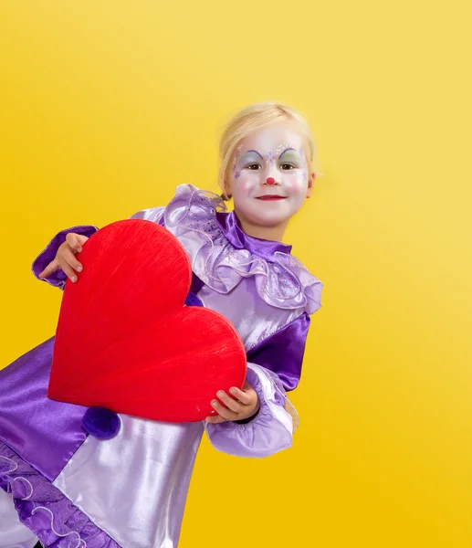 Från clown med kärlek — Stockfoto