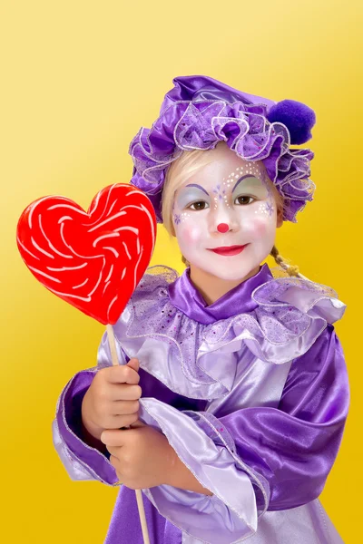Lollipop hjärta — Stockfoto