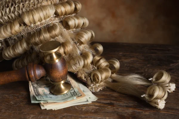 Bribery and corruption in court — Zdjęcie stockowe