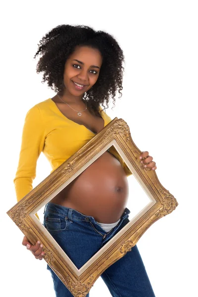 Belly in a frame — Stock Photo, Image