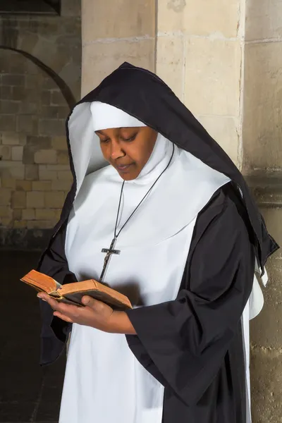 Praying nun — Stock Photo, Image