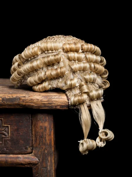 Περούκα closeup του δικαστή — Φωτογραφία Αρχείου