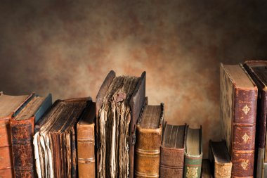 Old books with copy space