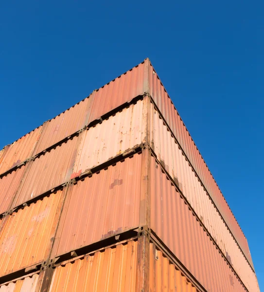 Stacked containers — Stock Photo, Image