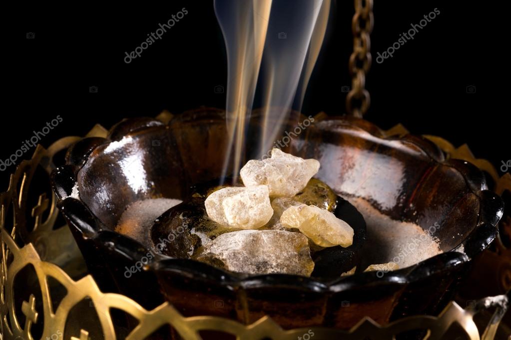 Incense on charcoal Stock Photo by ©Klanneke 34163737