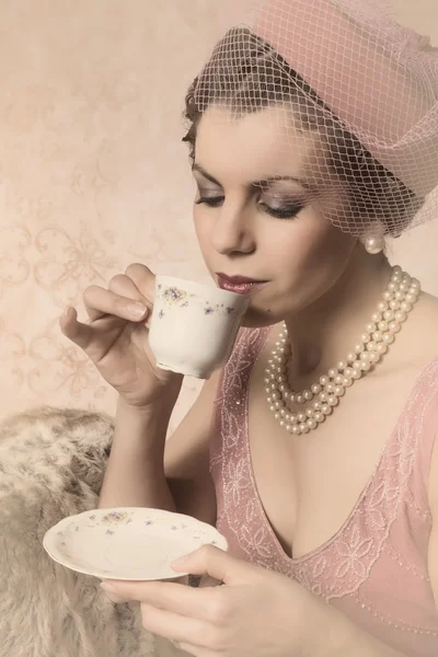 Vintage twenties woman — Stock Photo, Image