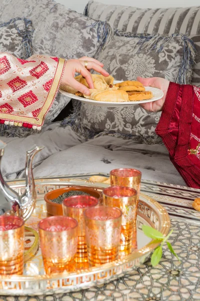 Chá marroquino tradicional — Fotografia de Stock