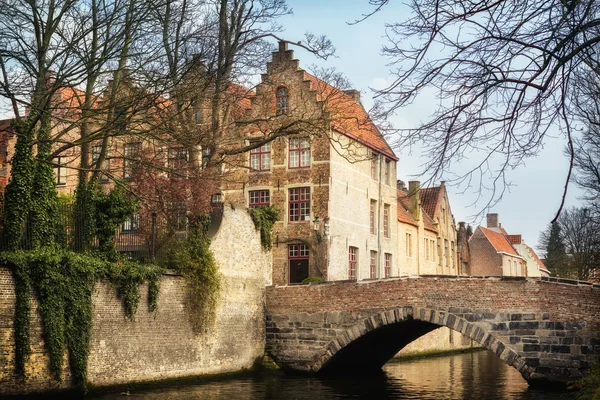 Ponti a Bruges medievale — Foto Stock