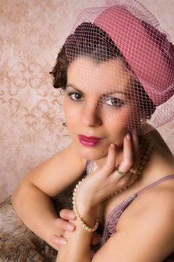 makinelinin vintage Bayan şapka