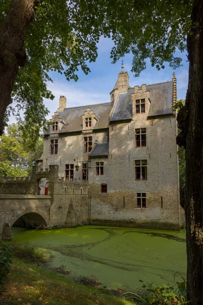 Caché Dans Parc Calme Trouve Beau Château Médiéval Construit Xvie — Photo
