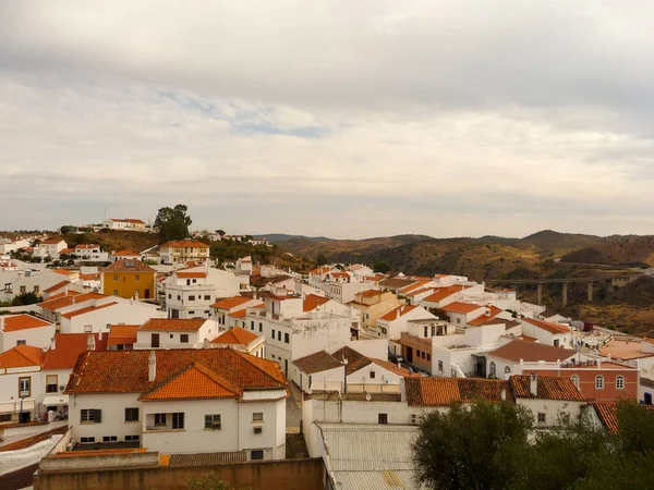 Vista Acogedora Ciudad Mertola Sus Alrededores Portugal Viajes Turismo —  Fotos de Stock