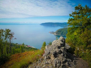 View on lake Baikal in the vicinity of Irkutsk, Russia