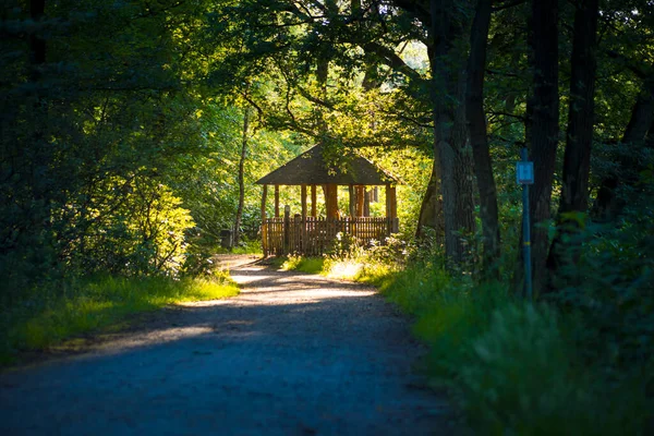 View Pavilion Arbor Nature Park Uitlegger Kapellen Belgium — Foto de Stock