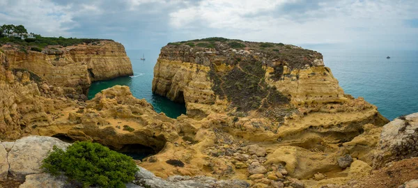 Dramática Costa Del Algarve Portugal Vincinidad Carvoeiro — Foto de Stock