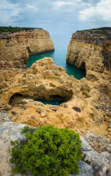 Vista Vertical Sobre Cabo Carvoeiro Peniche Costa Del Algarve Portugal — Foto de Stock