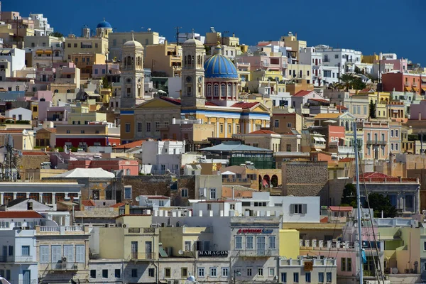 Syros Jest Wyspą Morzu Egejskim Grecja — Zdjęcie stockowe