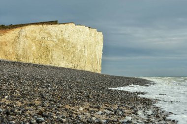 Birling Gap, İngiltere 'deki Seven Sisters' ın ikonik tebeşir uçurumu