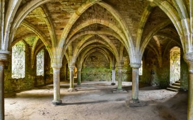 Novices Common Room in Battle Abbey in Battle, England clipart