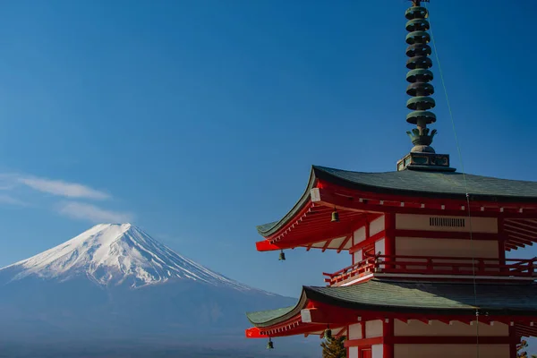 Chureito Pagoda Monte Fuji Japão — Fotografia de Stock