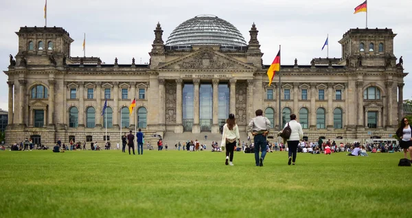 Reichstag Berlino Ospita Parlamento Della Germania — Foto Stock