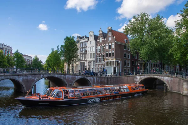 Amsterdam Hoofdstad Van Nederland Staat Bekend Als Het Venetië Van — Stockfoto