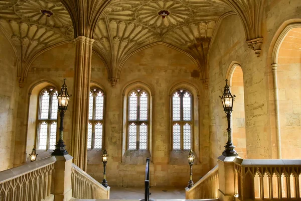 Hall Staircase Christ Church Oxford England Appears Harry Potter Films — Stock Photo, Image