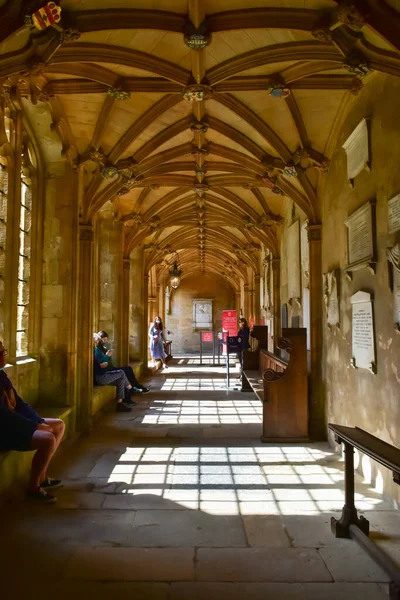 Cloisters Christ Church Cathedral Oxford England — Stock fotografie