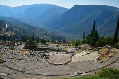 Yunanistan 'daki Antik Delphi Tiyatrosu