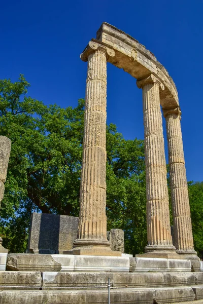 Das Philippeion Antiken Olympia Griechenland Erbaut Den Sieg Philipps Der — Stockfoto