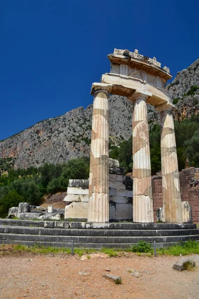 Tholos Antigo Delphi Grécia — Fotografia de Stock