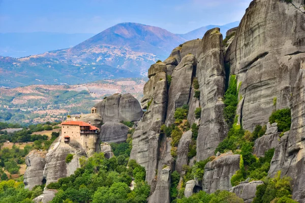 Monasterio Roussanou Meteora Grecia — Foto de Stock