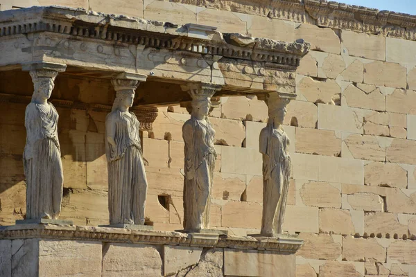 Karyatidernas Veranda Akropolis Aten Grekland — Stockfoto