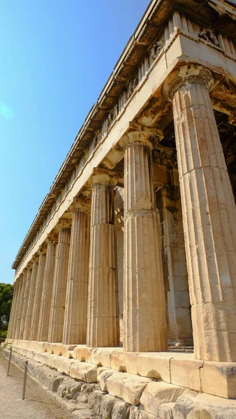 Templo Hephaestus Hephaisteion Ágora Antiga Atenas Grécia — Fotografia de Stock