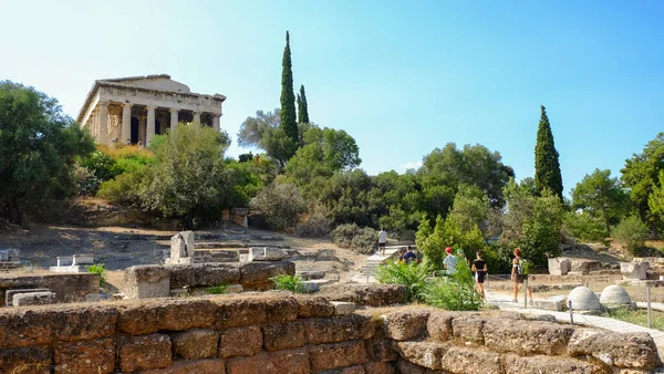 Der Tempel Des Hephaistos Oder Hephaisteion Der Antiken Agora Athen — Stockfoto