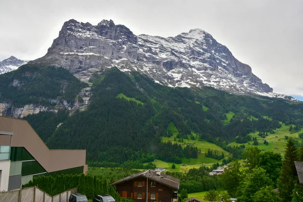Vista Deslumbrante Dos Alpes Grindelwald Suíça — Fotografia de Stock