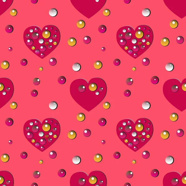 Valentine day vector seamless pattern with jewelry — Stock Vector