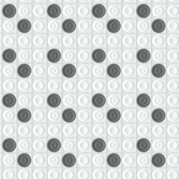 3 D 흰색과 검은색 패턴 — 스톡 벡터