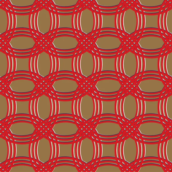 赤と茶色の鎖鎧パターン — ストックベクタ